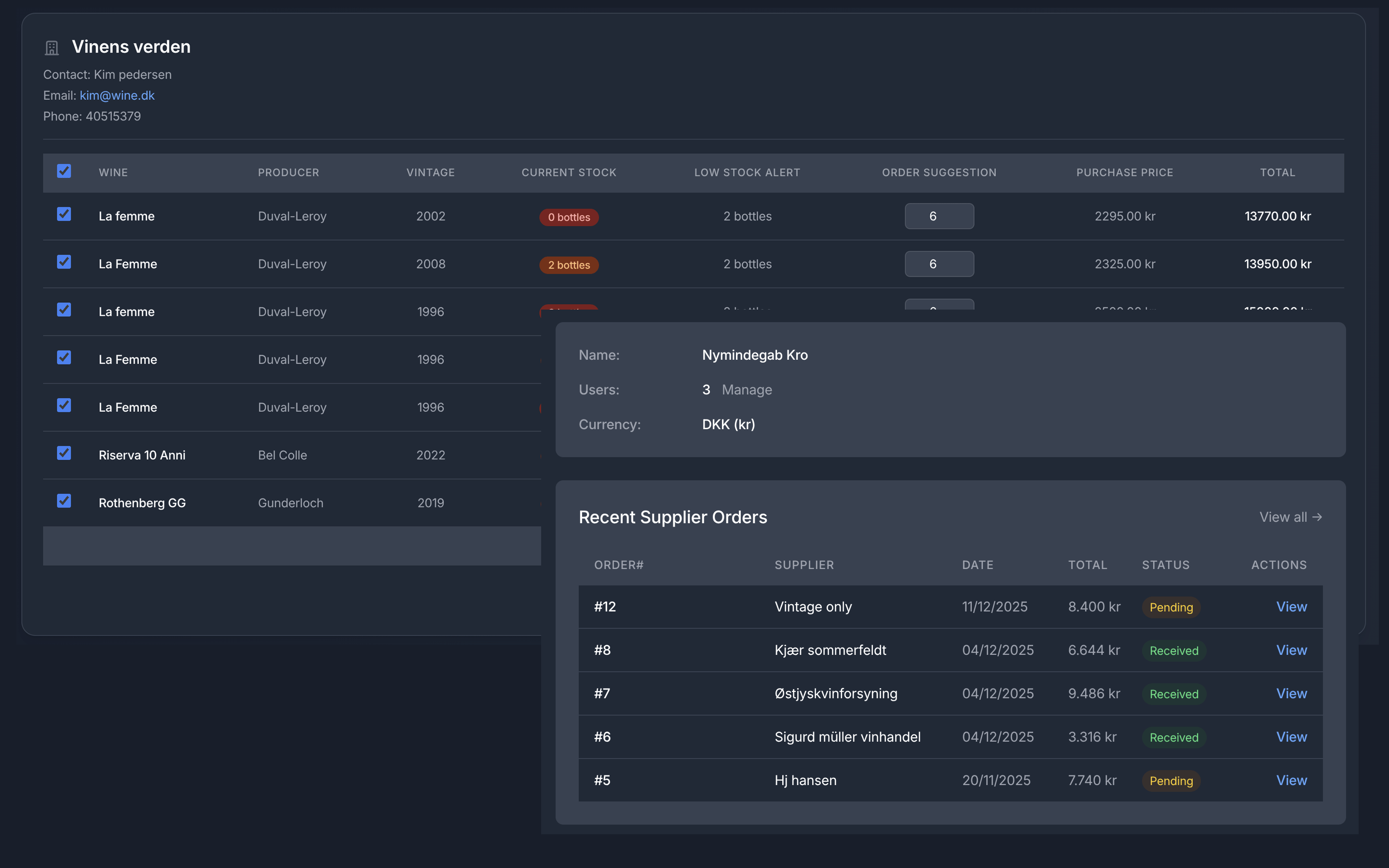 Fast Rebuy Interface
